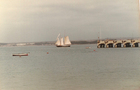 Velero en la bahía de Quintero