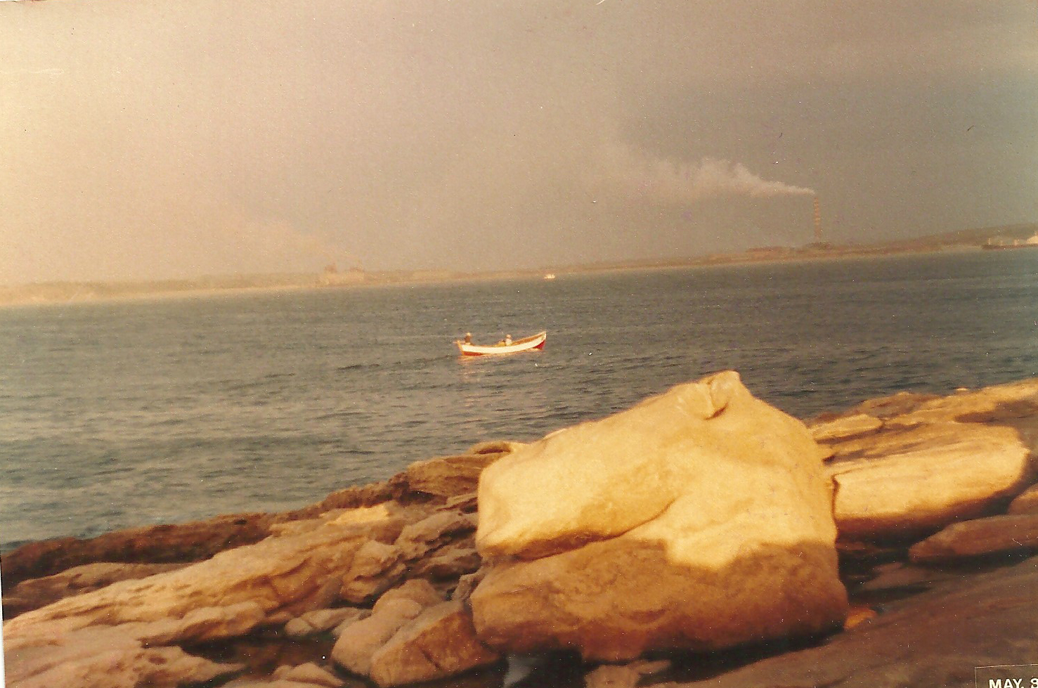 Bote en la bahía de Quintero Bote en la bahía de Quintero