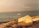 Bote en la bahía de Quintero