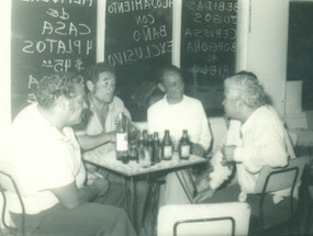 Amigos en el bar