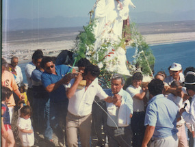 Procesión de la virgen Santa Rosa de Lima