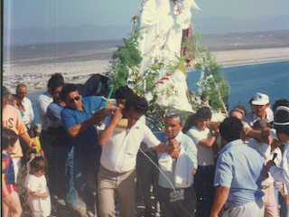 Procesión de la virgen Santa Rosa de Lima