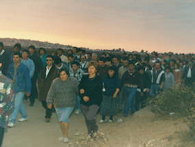 Camino al cementerio