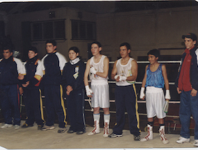 Encuentro amistoso de boxeo