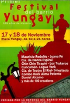 Primer festival del barrio Yungay