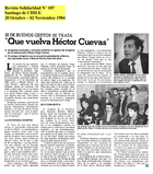 Exilio del dirigente sindical Héctor Cuevas Exilio del dirigente sindical Héctor Cuevas