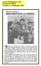 Retorno a Chile del dirigente sindical Héctor Cuevas Retorno a Chile del dirigente sindical Héctor Cuevas