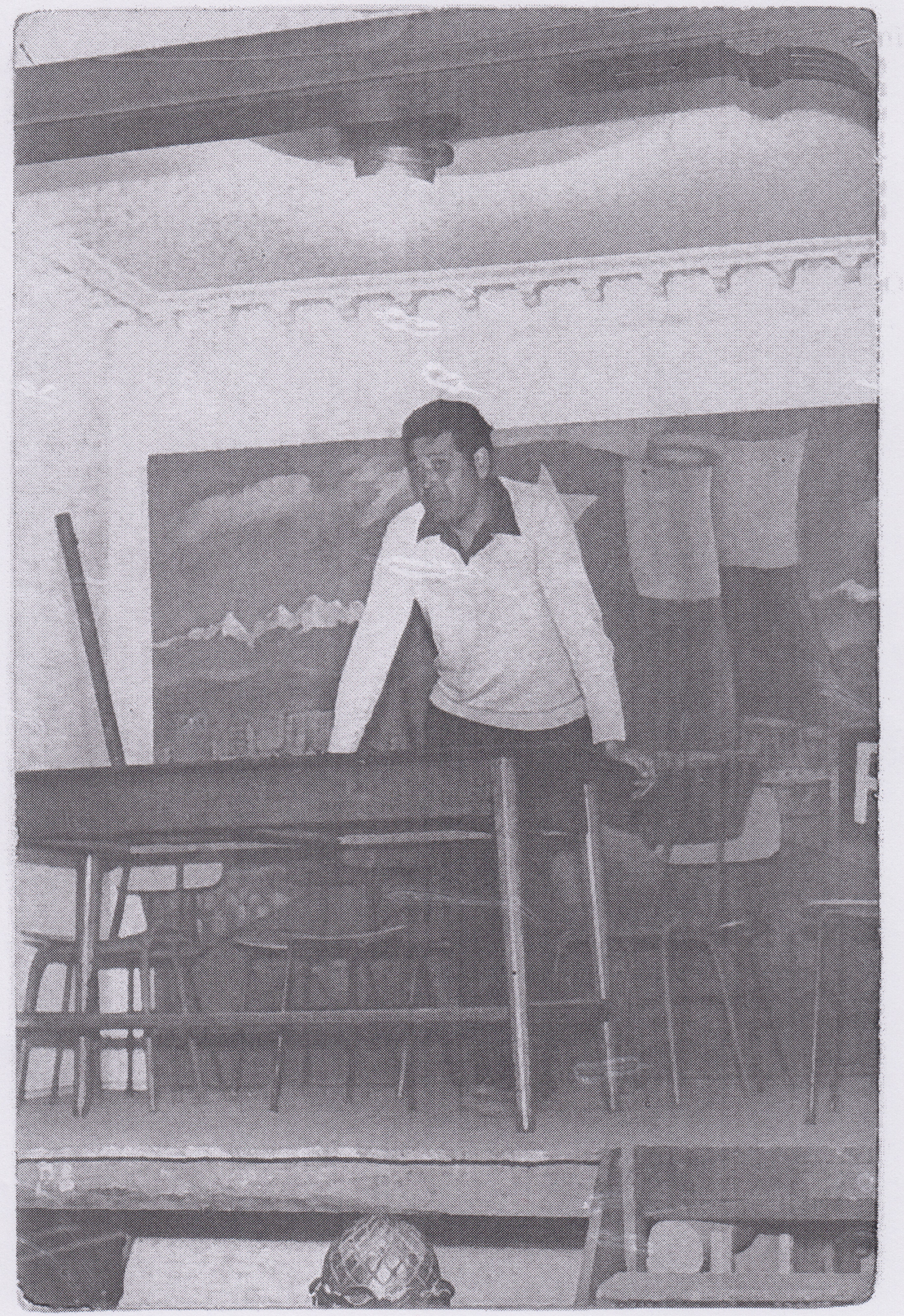 Héctor Cuevas en una asamblea sindical Héctor Cuevas en una asamblea sindical