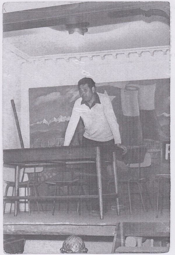Héctor Cuevas en una asamblea sindical Héctor Cuevas en una asamblea sindical