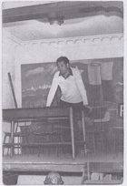 Héctor Cuevas en una asamblea sindical Héctor Cuevas en una asamblea sindical