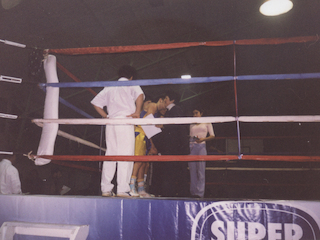 Entrega de premios a boxeadores