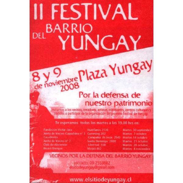 Festival en el barrio Yungay