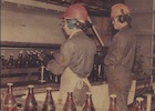 Obreros de la sección embotellación de la CCU Obreros de la sección embotellación de la CCU