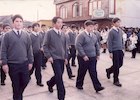 Desfile de alumnos del Colegio San Agustín