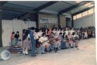 Presentación de grupo folklórica en Quellón