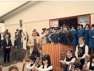 Inauguración de la Escuela E-1020 de Quellón