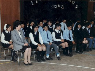 Estudiantes de la escuela Eulogia Bórquez Pérez