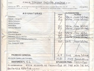 Certificado de notas Certificado de notas