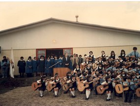 Inauguración de la Escuela E-1020 de Quellón