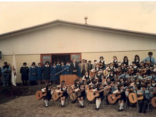 Inauguración de la Escuela E-1020 de Quellón