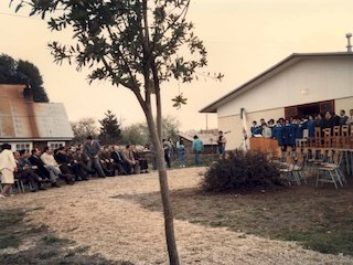 Ceremonia de inauguración de la Escuela E- 1020 de Quellón