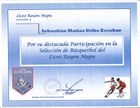 Reconocimiento a basquetbolista