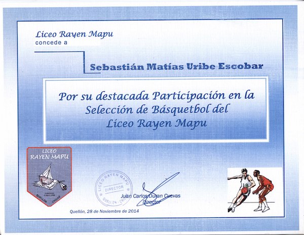 Reconocimiento a basquetbolista Reconocimiento a basquetbolista
