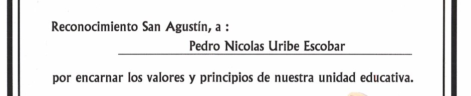 Reconocimiento a alumno destacado