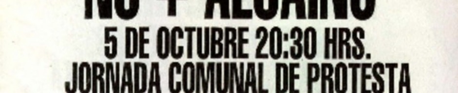 Jornada de protesta en la comuna de Santiago