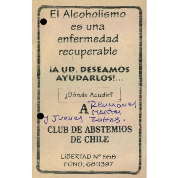 Ayuda contra el alcoholismo