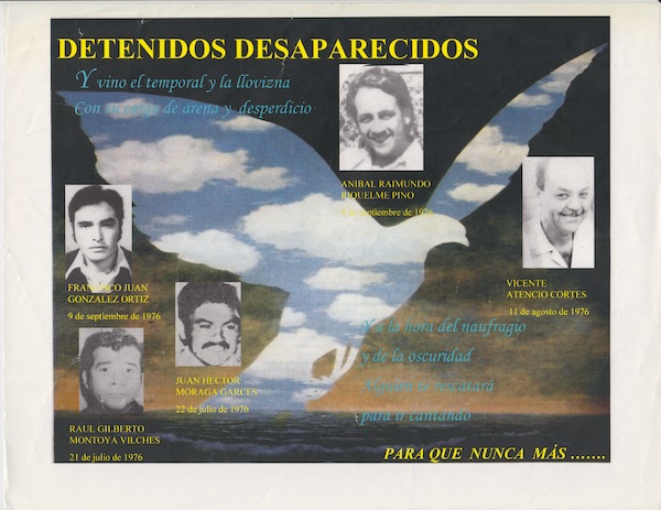 Homenaje a trabajadores de la construcción detenidos desaparecidos
