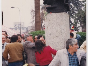 Inauguración del monumento de Luis Emilio Recabarren