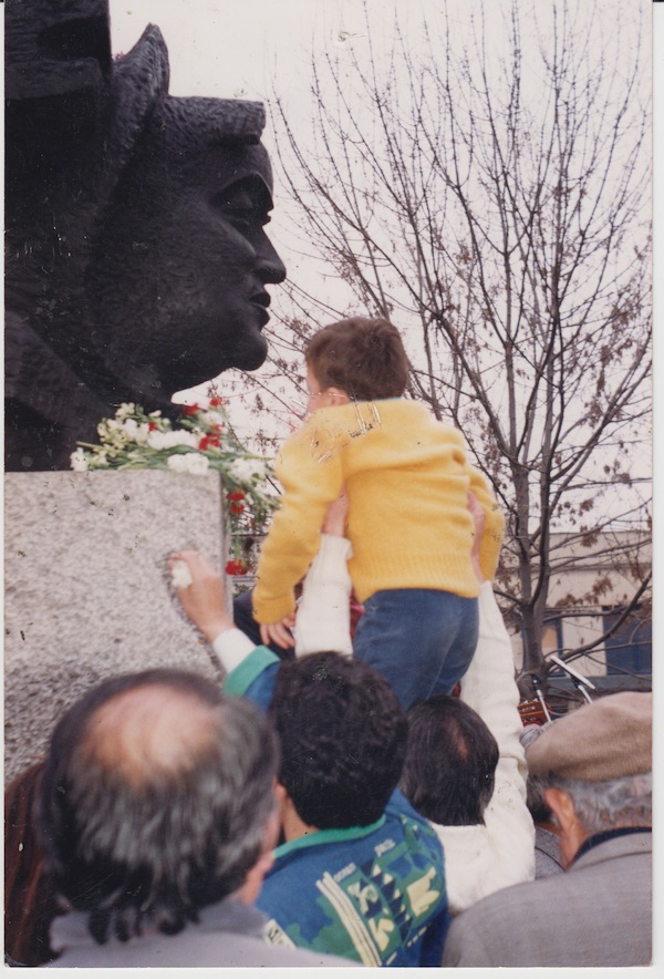 Inauguración del monumento de Luis Emilio Recabarren