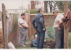 Instalación del monumento de Luis Emilio Recabarren