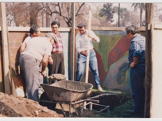 Instalación del monumento de Luis Emilio Recabarren Instalación del monumento de Luis Emilio Recabarren