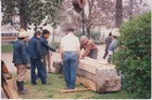 Instalación del monumento de Luis Emilio Recabarren