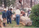 Instalación del monumento de Luis Emilio Recabarren