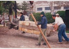 Instalación del monumento de Luis Emilio Recabarren Instalación del monumento de Luis Emilio Recabarren