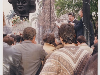 Inauguración del monumento de Luis Emilio Recabarren