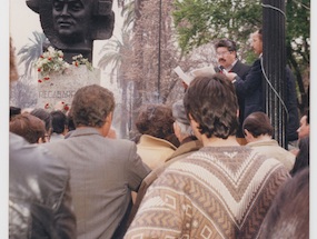 Inauguración del monumento de Luis Emilio Recabarren