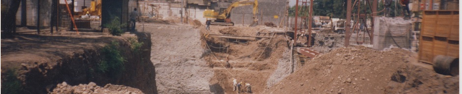 Construcción del Metro de Santiago