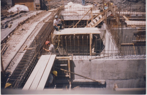 Obra de construcción del Metro de Santiago Obra de construcción del Metro de Santiago