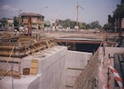 Construcción del Metro de Santiago