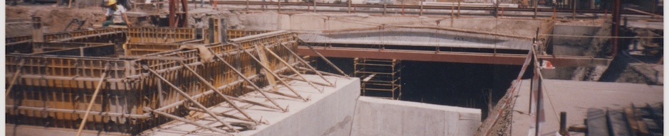 Construcción del Metro de Santiago