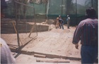 Obra de construcción Metro de Santiago