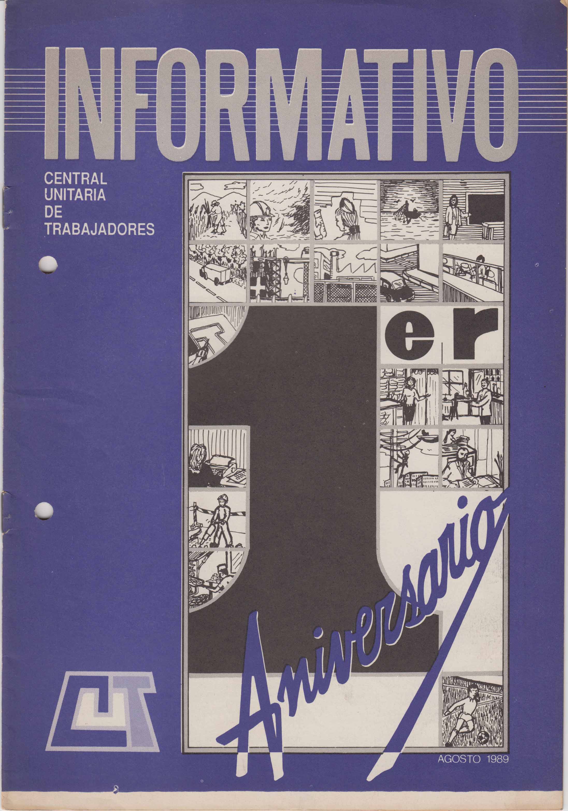 Primer aniversario de la Central Unitaria de Trabajadores (CUT)