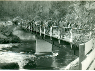 Inauguración del puente Purulón