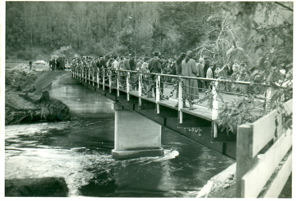 Inauguración del puente Purulón