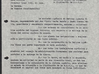 Solicitud de término de sociedad agrícola Solicitud de término de sociedad agrícola