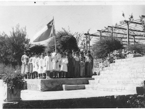 Acto en la escuela de la Hacienda El Tangue